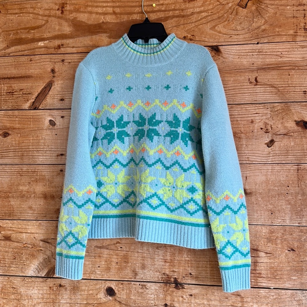 Sundance Fair Isle Wool Angora blend sweater - Picture 1 of 11